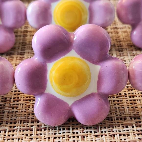 Purple Eclectic Flower Shaped Cabinet Knobs 22 - Picture 2 of 5